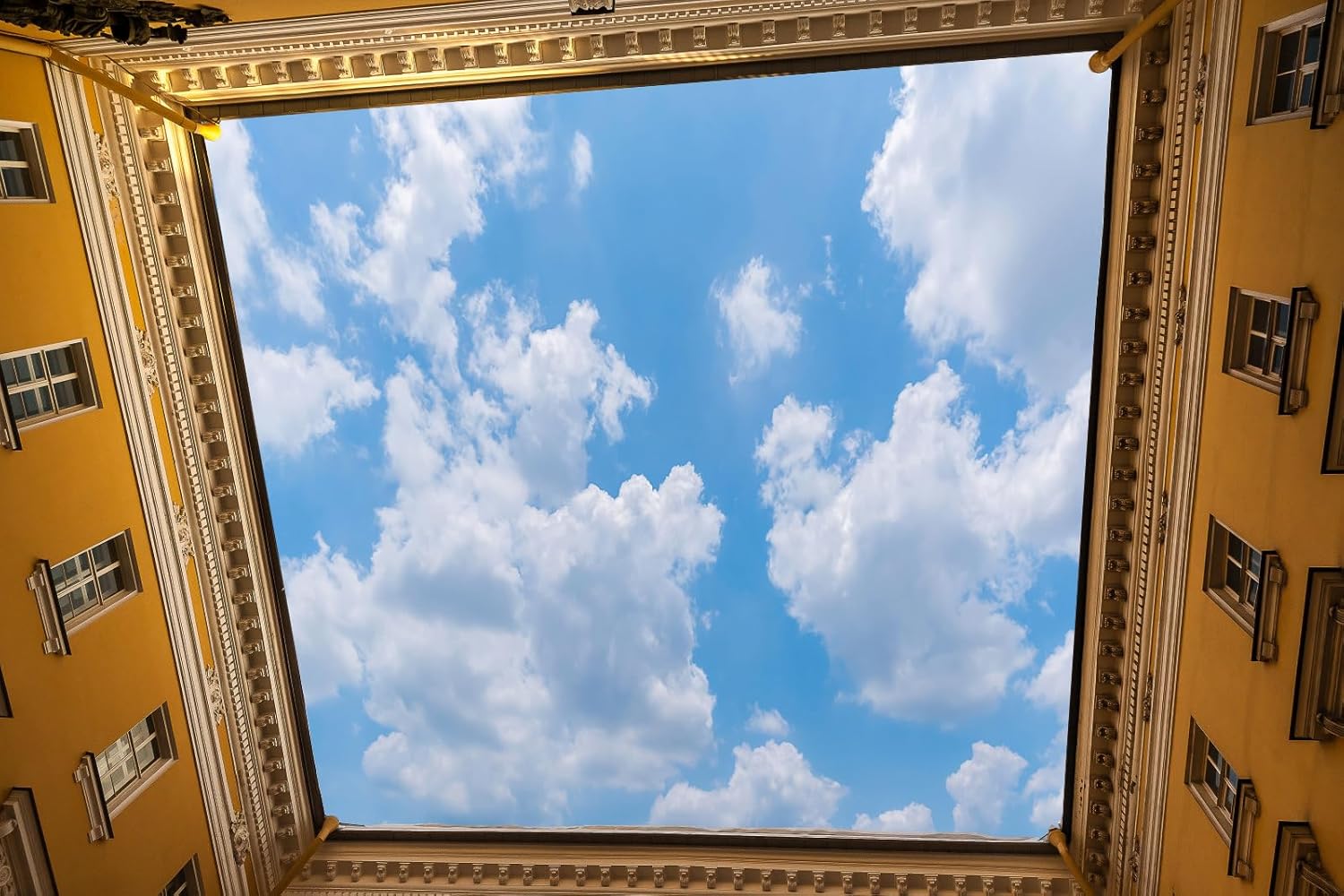 Vibrant Blue Sky Cloud Tapestr - Home Decor Under 100 ulasan dan harga