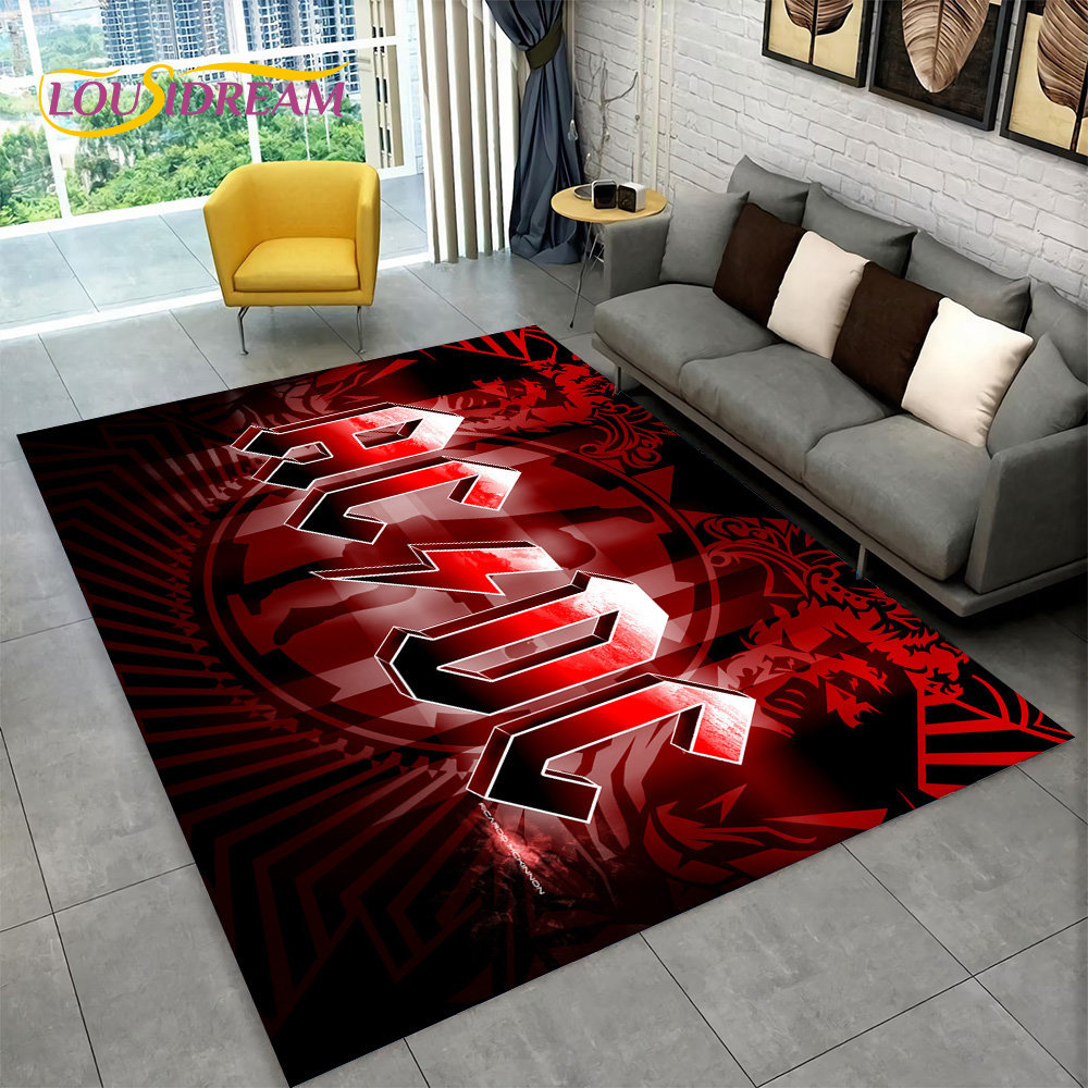AC/DC Rock Band Area Rug Large - Home Decor Under 100 ulasan dan harga
