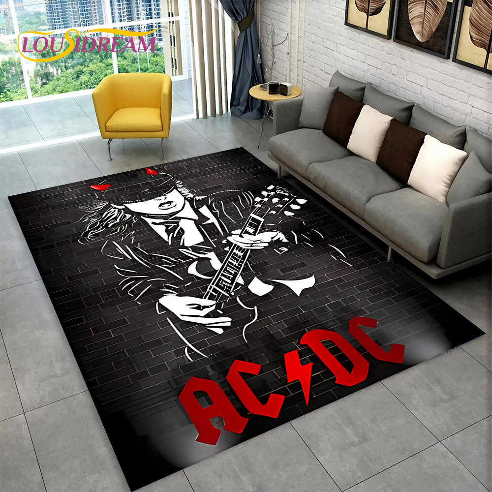 AC/DC Rock Band Area Rug Large - Home Decor Under 100 ulasan dan harga