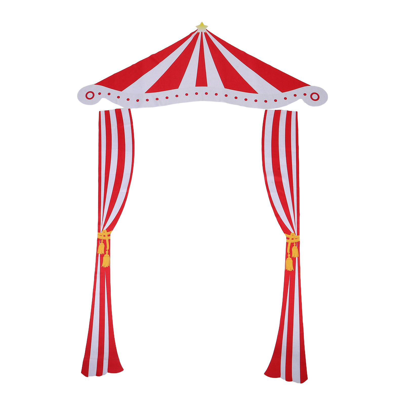 Carnival Theme Backdrop Red Wh - Home Decor Theme ulasan dan harga