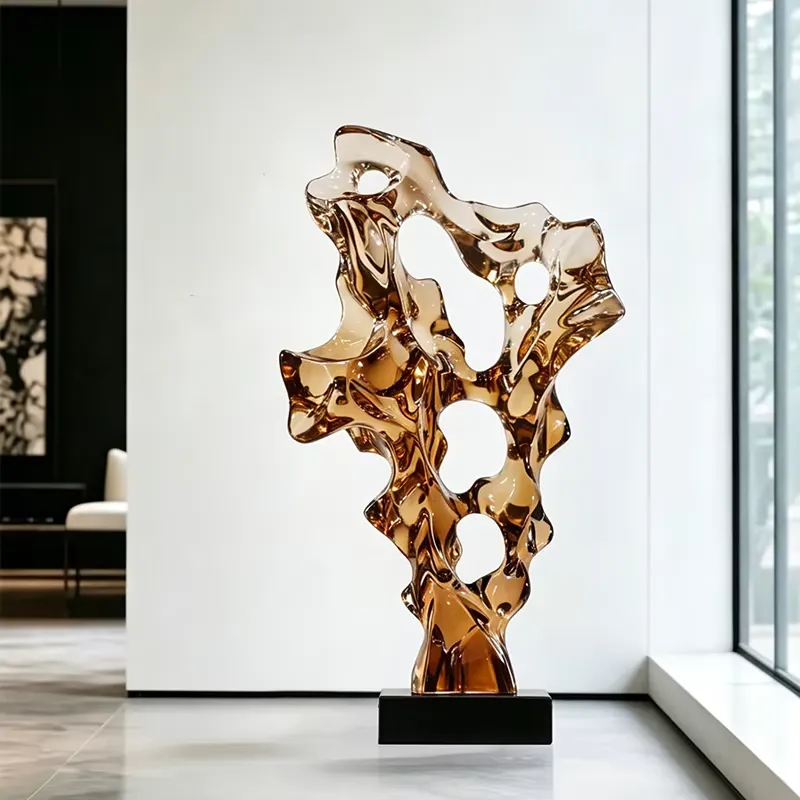 Custom Transparent Resin Hand- - Abstract Sculpture Resin ulasan dan harga