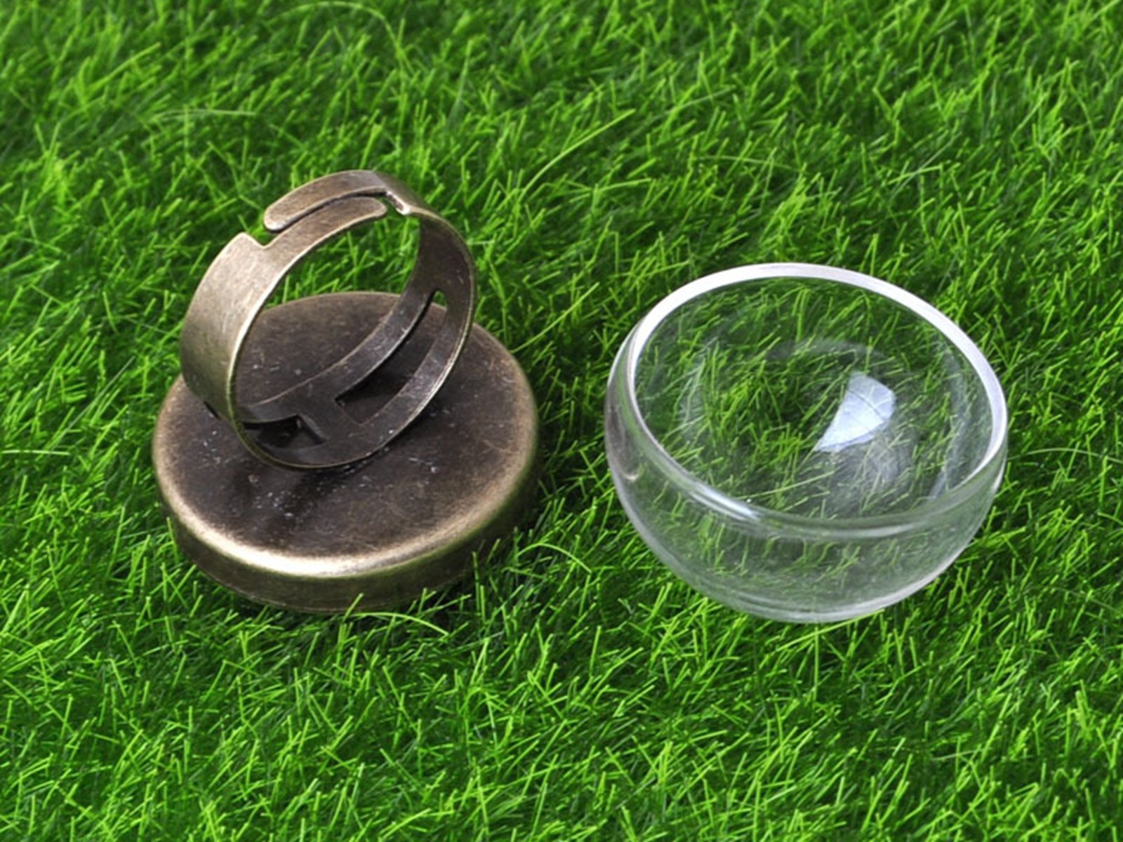 2pcs DIY Bronze Adjustable Rin - Terrarium Glass Bottle ulasan dan harga