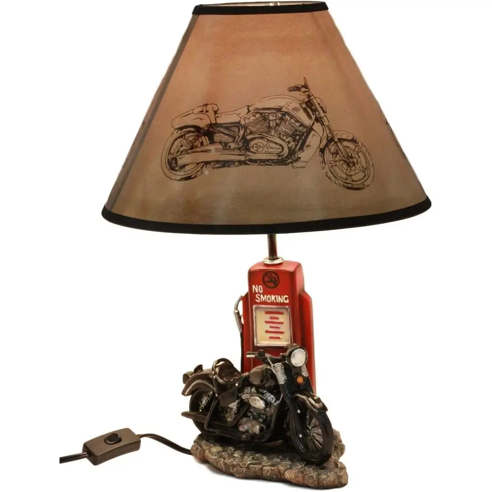 Vintage Retro Black Motorcycle - Home Decor Theme ulasan dan harga