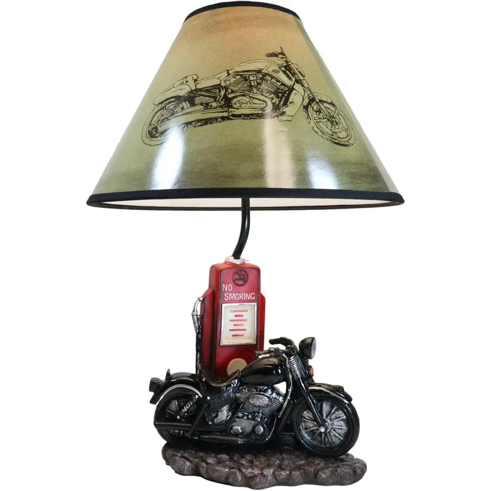 Vintage Retro Black Motorcycle - Home Decor Theme ulasan dan harga