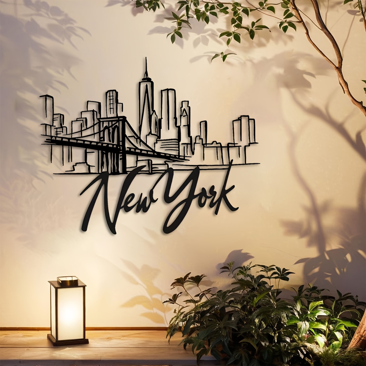 CIFBUY Metal Wall Art New York - Home Decor New York ulasan dan harga