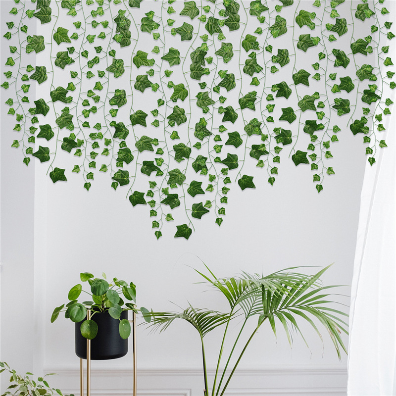 2.2M Ivy Green Fake Leaves Gar - Artificial Hanging Plants ulasan dan harga