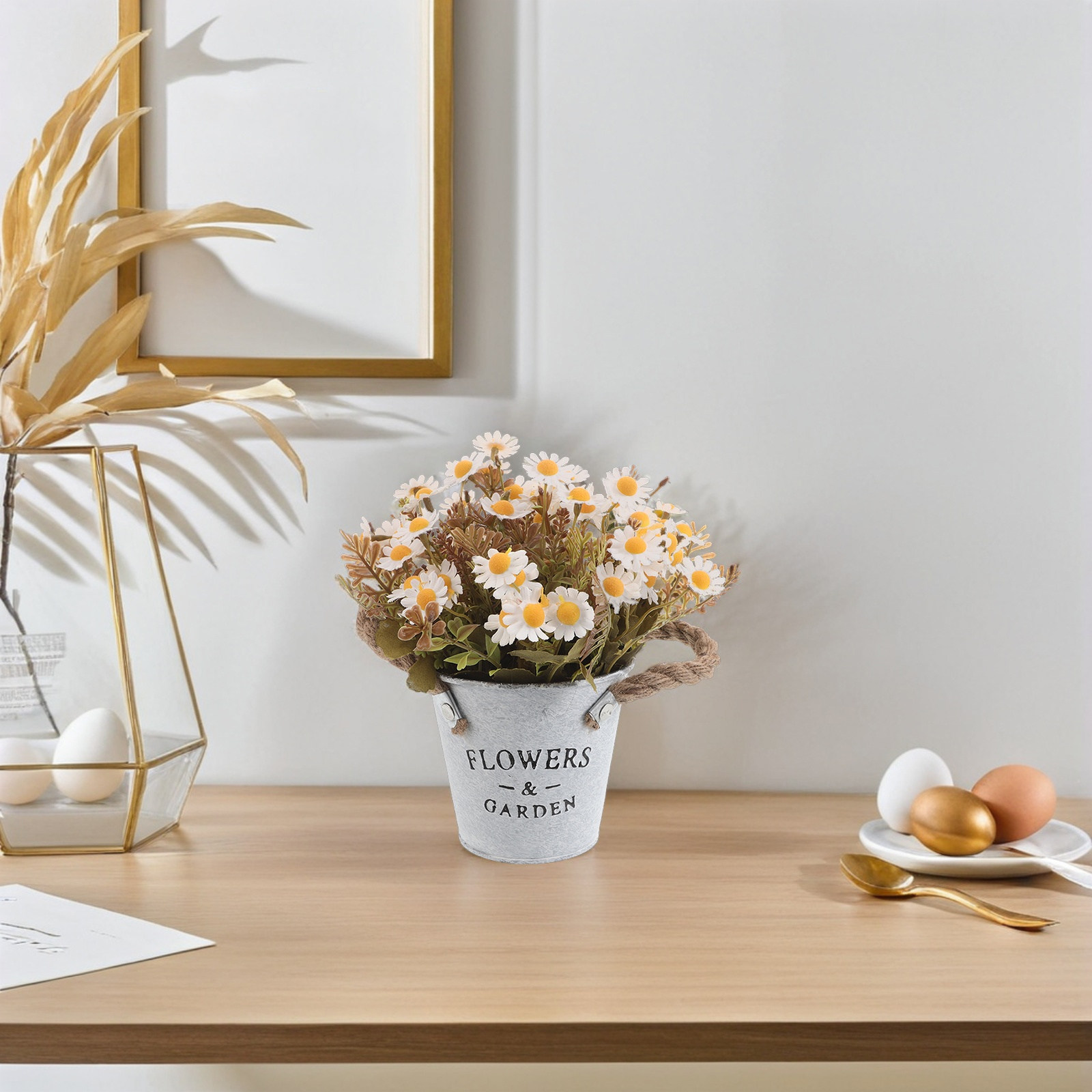 Artificial Daisy Potted Plant  - Home Decor Daisy ulasan dan harga