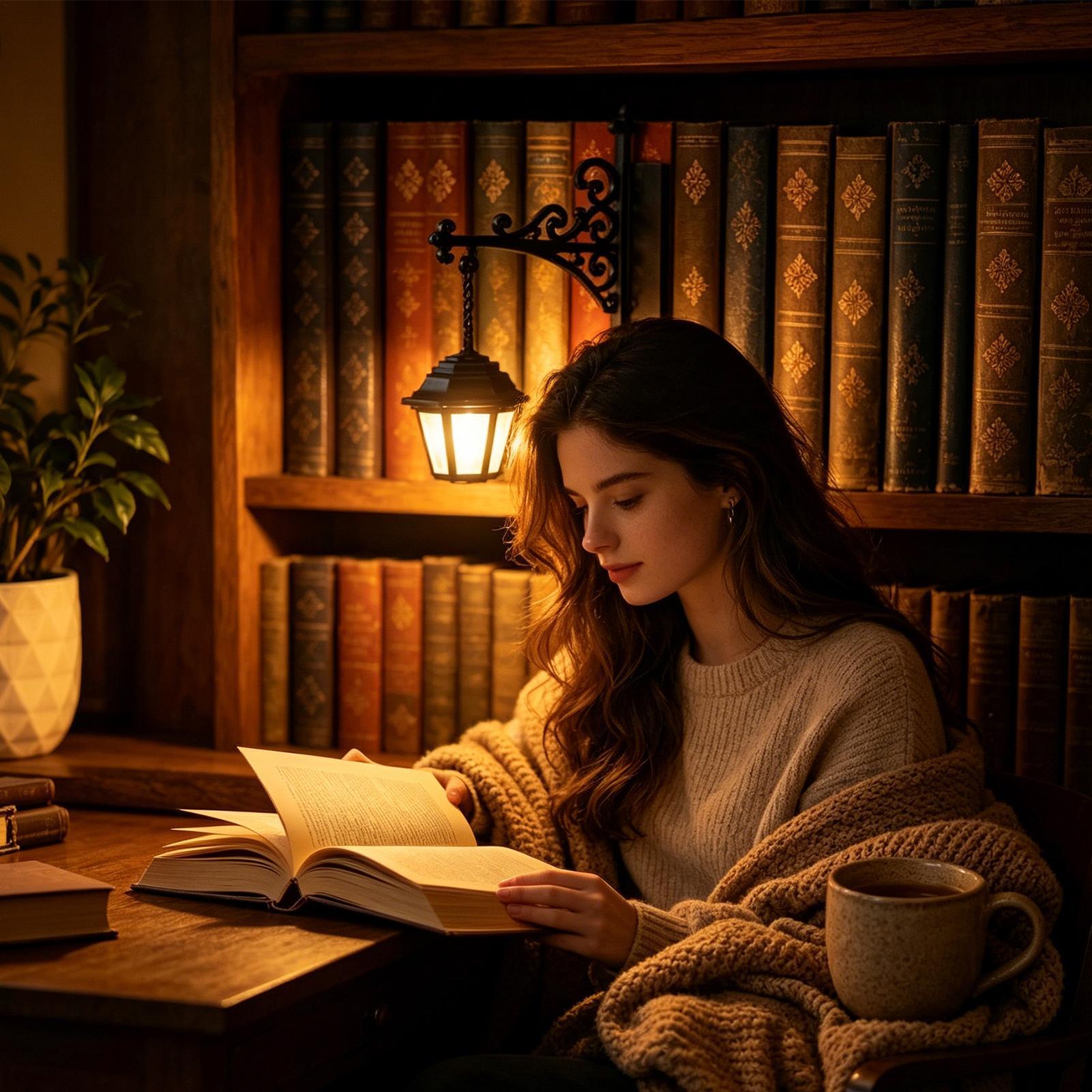 Bookshelf Lamp Library Lantern - Home Decor Catalog ulasan dan harga