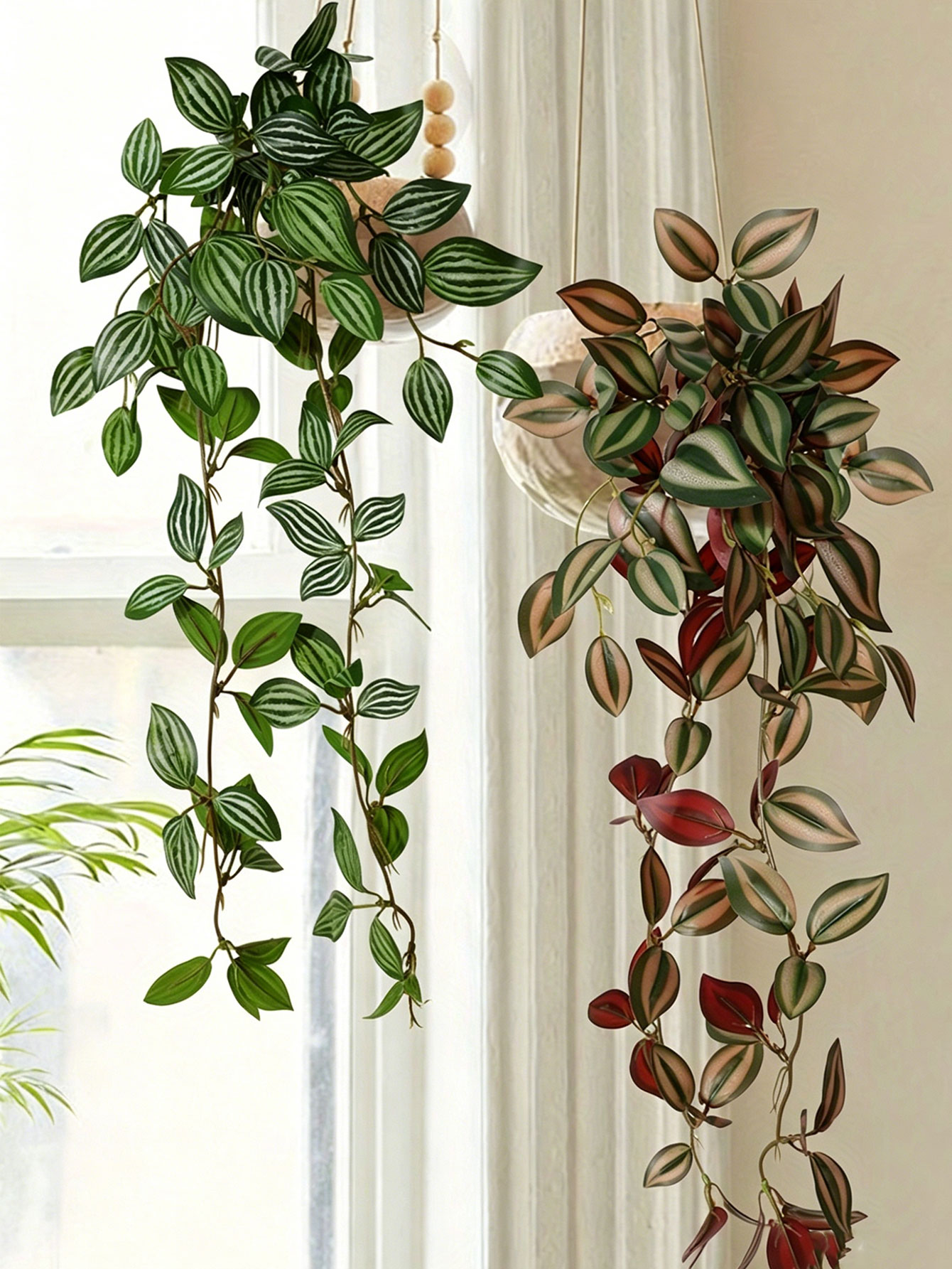 1pc Artificial Crabapple Leaf  - Artificial Hanging Plants ulasan dan harga