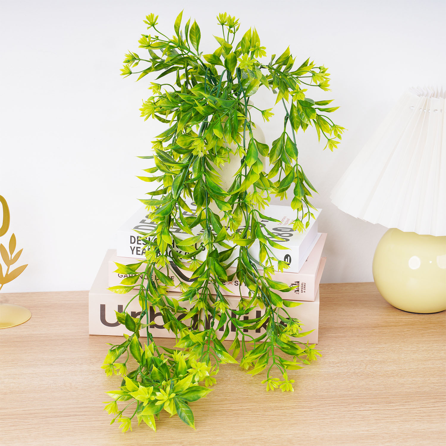 Artificial Plant Rattan Wall H - Artificial Hanging Plants ulasan dan harga