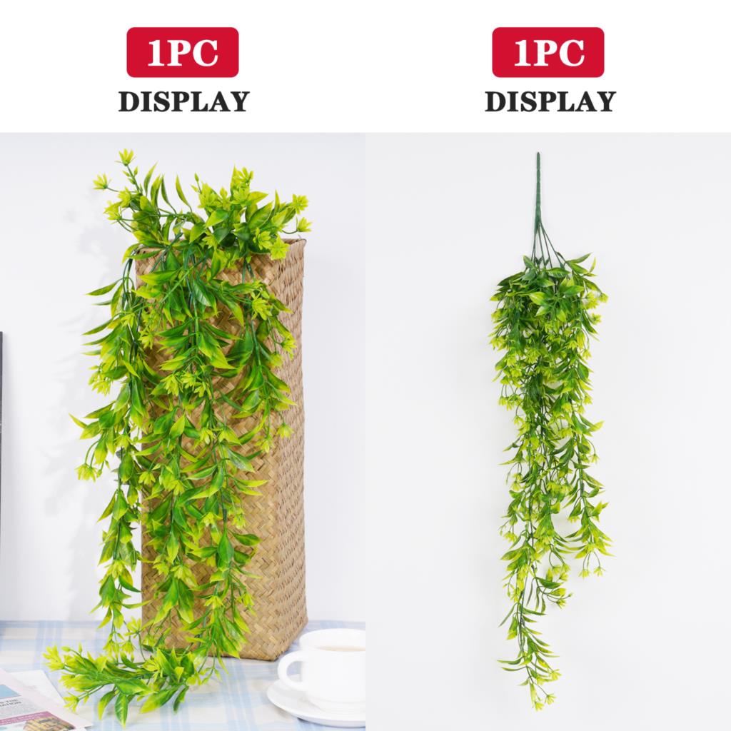 Artificial Plant Rattan Wall H - Artificial Hanging Plants ulasan dan harga