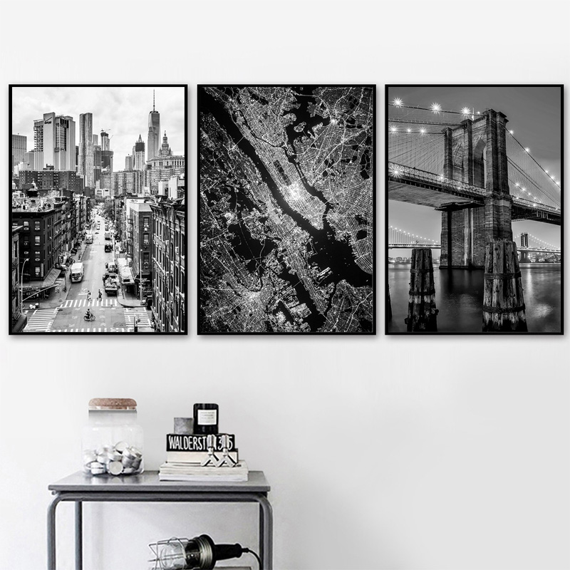 New York City Canvas Painting  - Home Decor New York ulasan dan harga