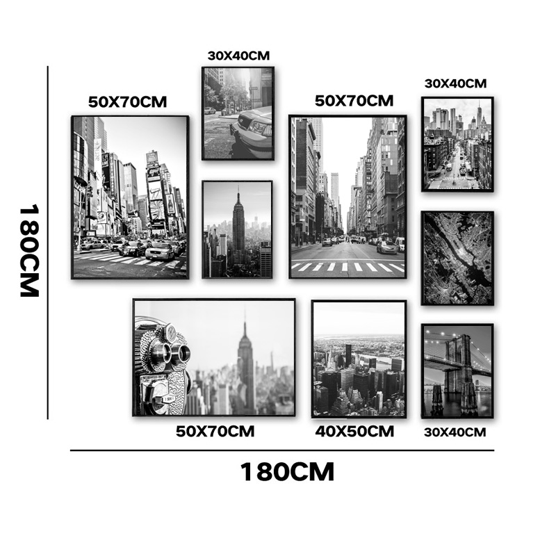 New York City Canvas Painting  - Home Decor New York ulasan dan harga