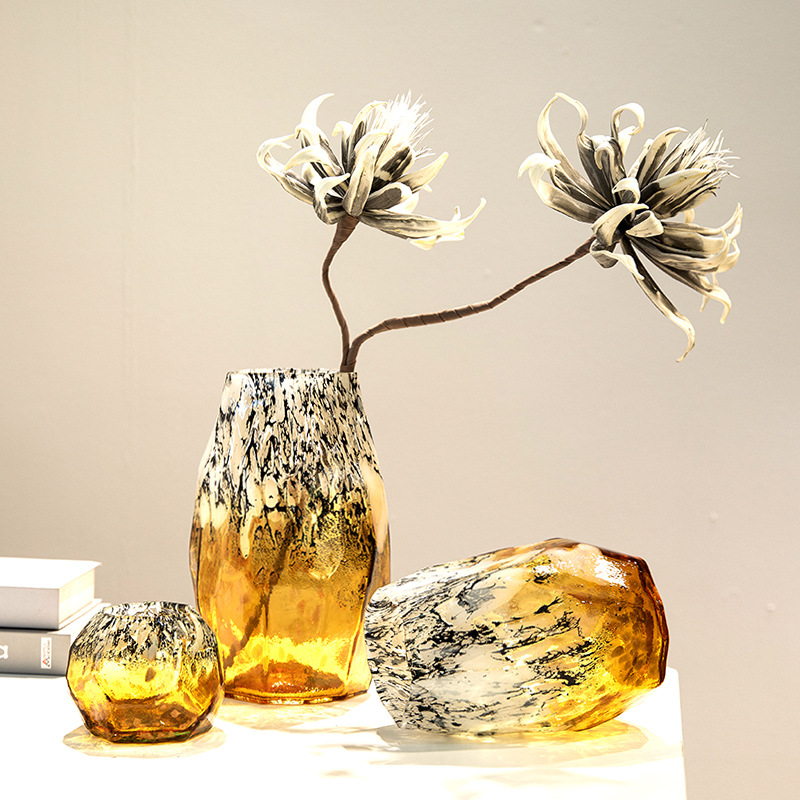 Glass Vase Irregular Gradients - Terrarium Glass Bottle ulasan dan harga